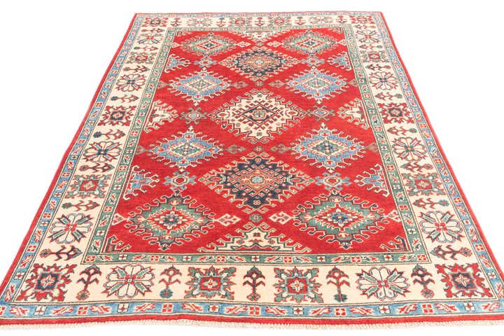 5' x 7' 1 Hand Knotted Kazak Rug