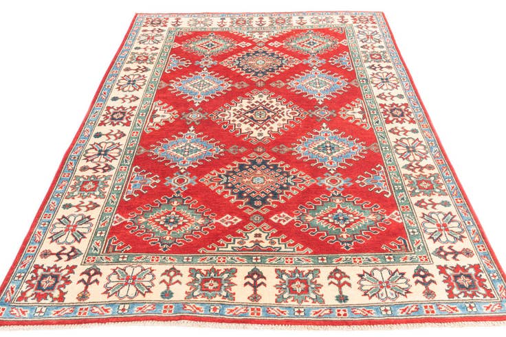 Detail image of 5' x 7' 1 Hand Knotted Kazak Rug