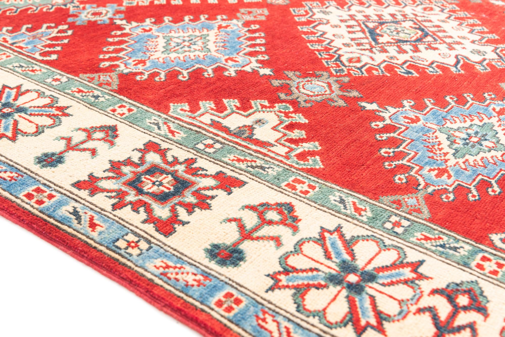 5' x 7' 1 Hand Knotted Kazak Rug