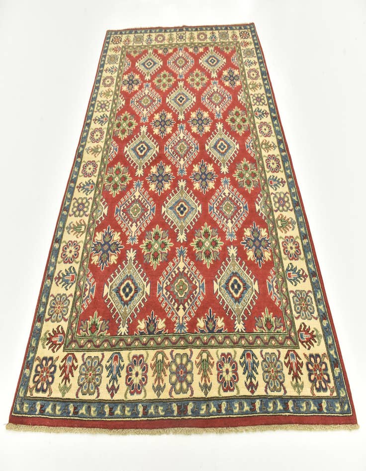 Detail image of 5' 8 x 8'  Hand Knotted Kazak Rug