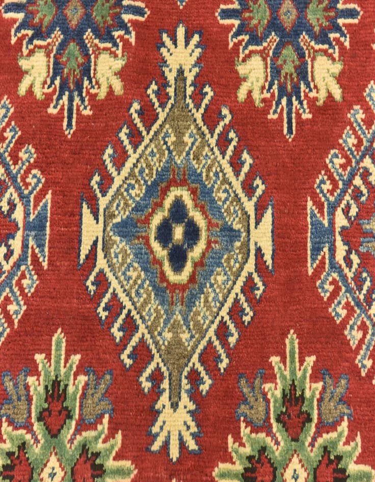 Detail image of 5' 8 x 8'  Hand Knotted Kazak Rug