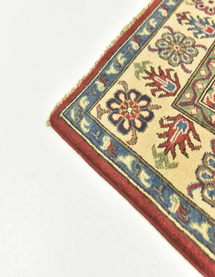 Detail image of 5' 8 x 8'  Hand Knotted Kazak Rug