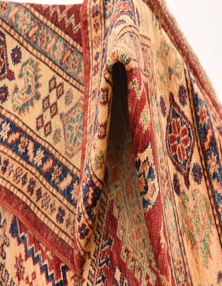 Detail image of 4' x 5' 10  Hand Knotted Kazak Oriental Rug