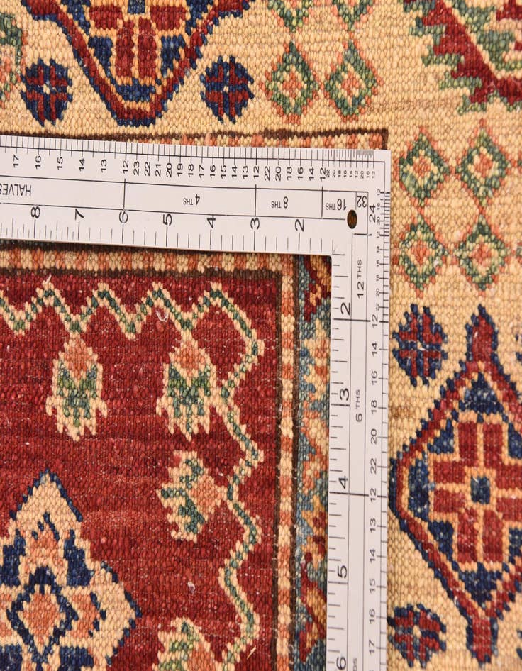Detail image of 4' x 5' 10  Hand Knotted Kazak Oriental Rug