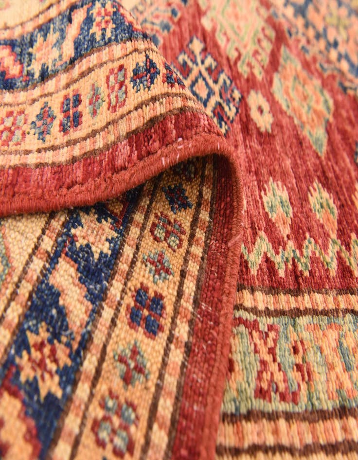 Detail image of 4' x 5' 10  Hand Knotted Kazak Oriental Rug
