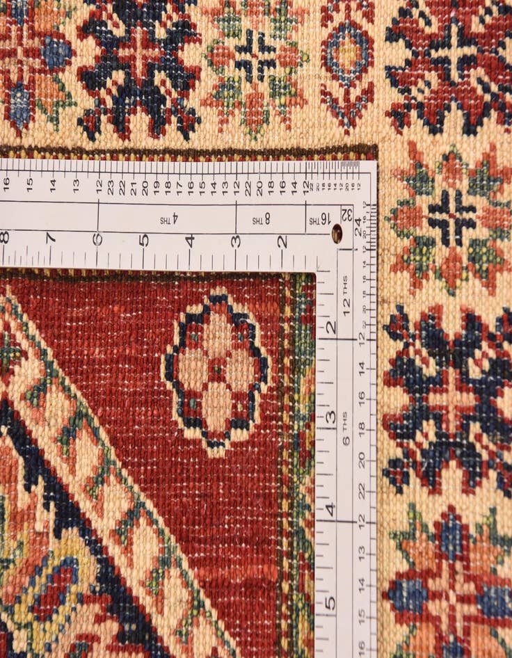 Detail image of 4' 1 x 5' 9  Hand Knotted Kazak Oriental Rug