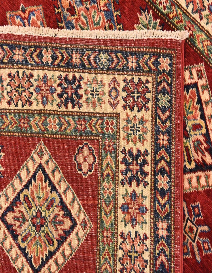 Detail image of 4' 1 x 5' 9  Hand Knotted Kazak Oriental Rug