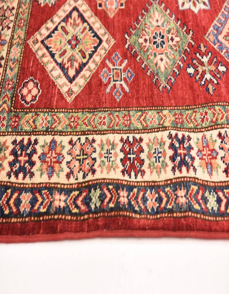 Detail image of 4' 1 x 5' 9  Hand Knotted Kazak Oriental Rug