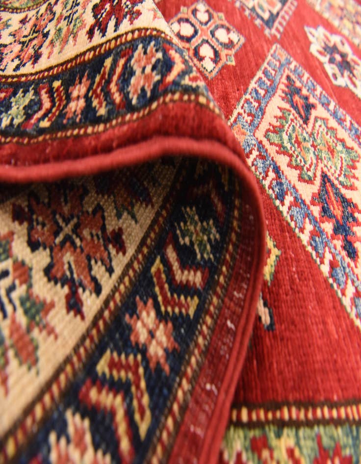 Detail image of 4' 1 x 5' 9  Hand Knotted Kazak Oriental Rug
