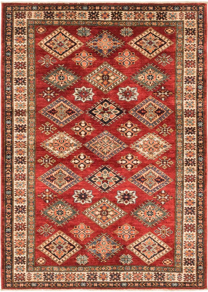 4' 1 x 5' 9 Hand Knotted Kazak Oriental Rug