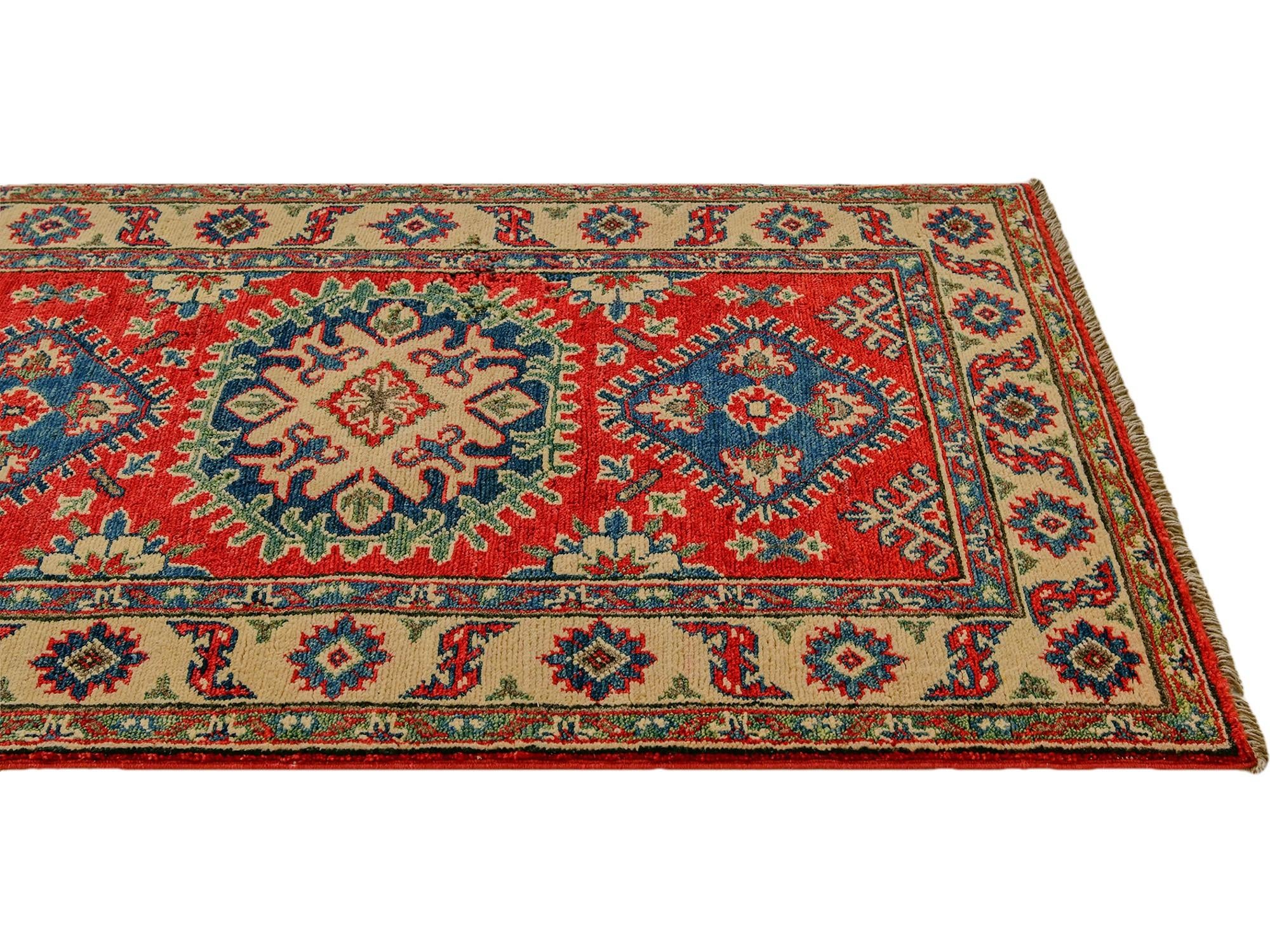 80cm x 125cm Hand Knotted Kazak Rug