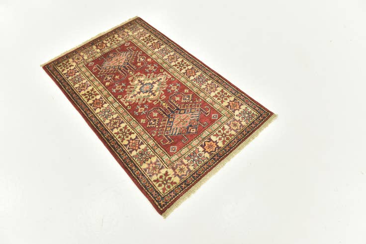 Detail image of 2' 8 x 4' 1 Hand Knotted Kazak Oriental Rug