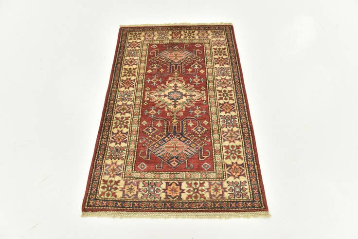 Detail image of 2' 8 x 4' 1 Hand Knotted Kazak Oriental Rug