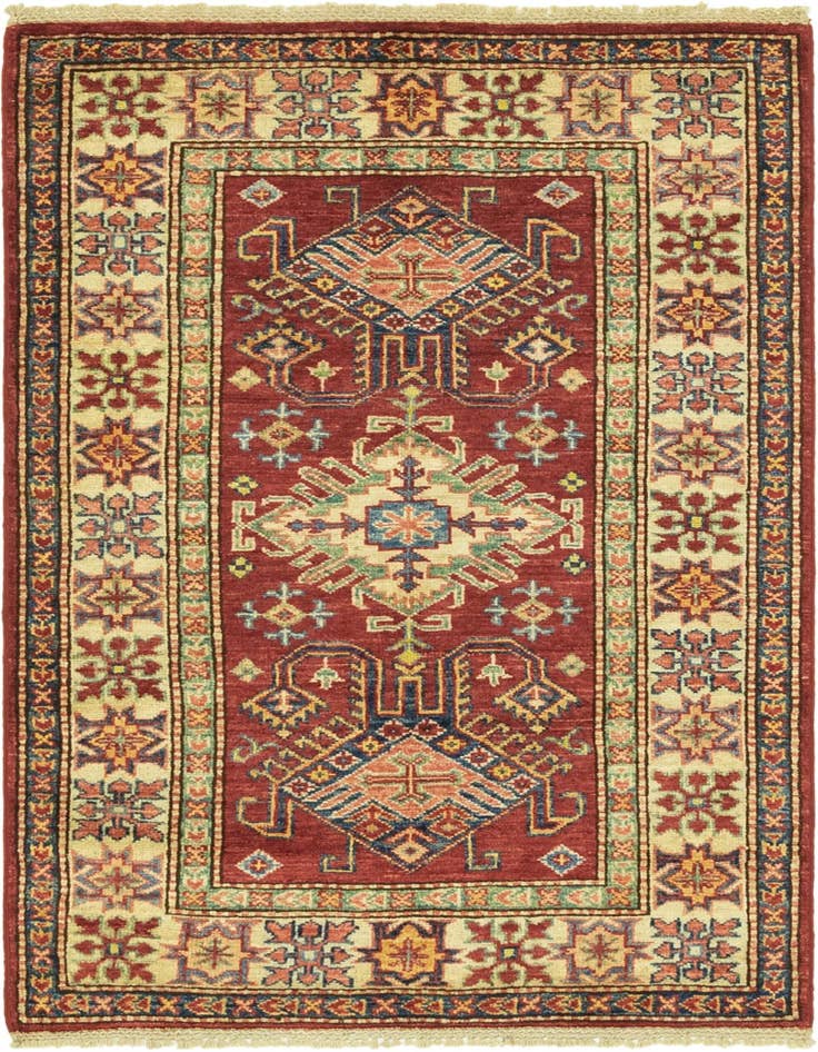 Detail image of 2' 8 x 4' 1 Hand Knotted Kazak Oriental Rug