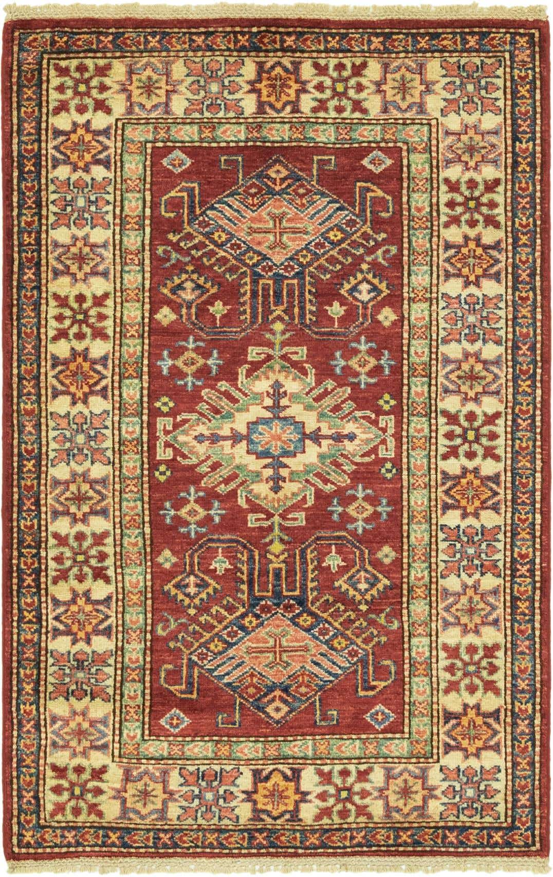 2' 8 x 4' 1 Hand Knotted Kazak Oriental Rug