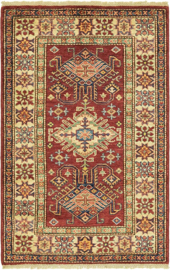 Detail image of 2' 8 x 4' 1 Hand Knotted Kazak Oriental Rug