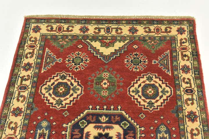 2' 9 x 4' Hand Knotted Kazak Rug