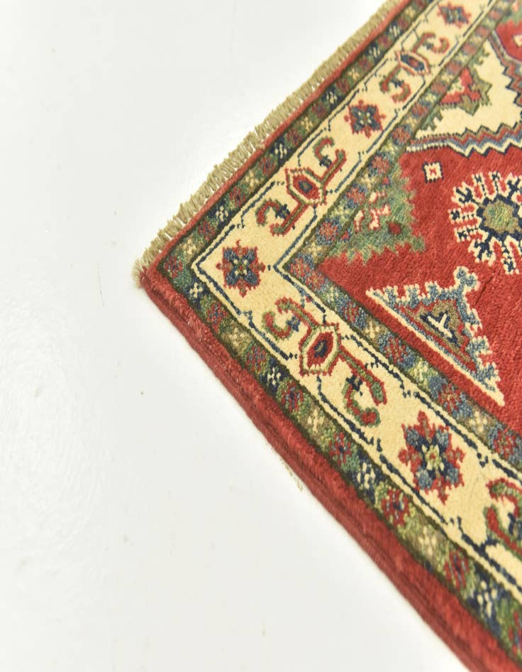 Detail image of 2' 9 x 4'  Hand Knotted Kazak Rug