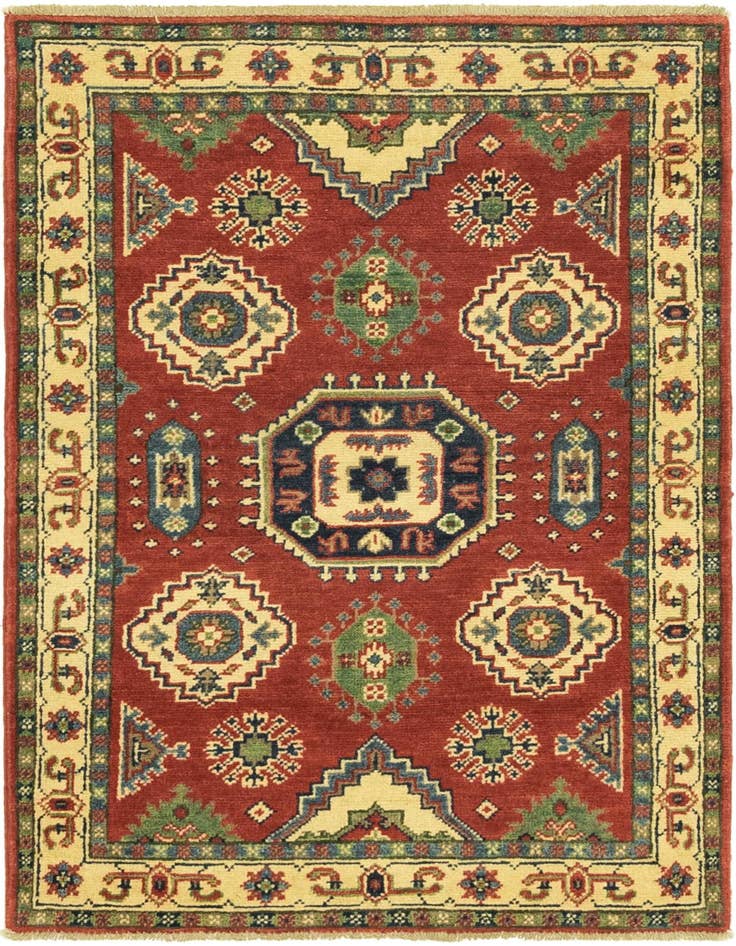 Detail image of 2' 9 x 4' Hand Knotted Kazak Rug