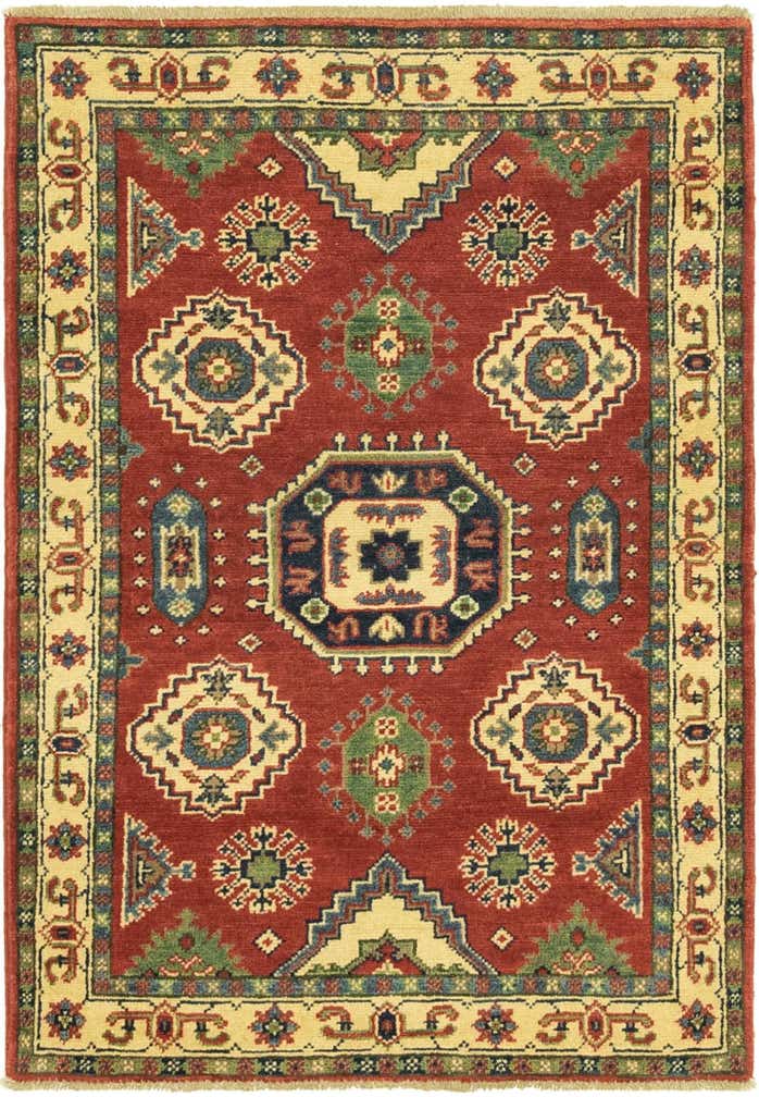 2' 9 x 4' Hand Knotted Kazak Rug