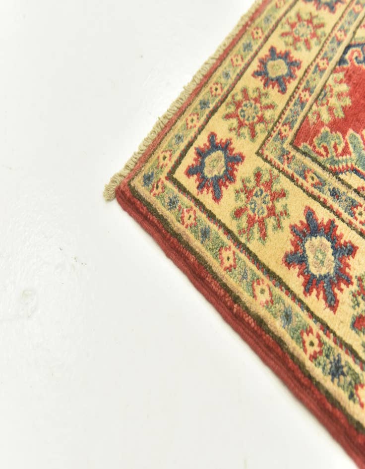 Detail image of 2' 9 x 4'  Hand Knotted Kazak Rug