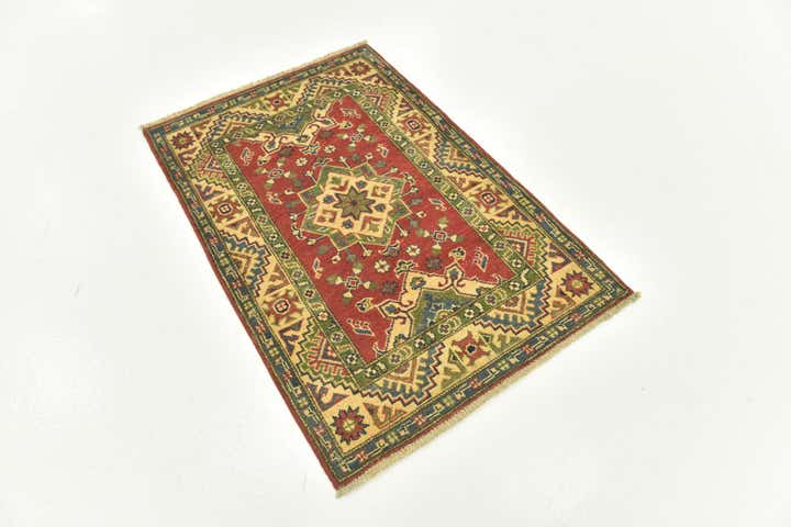2' 8 x 4' Hand Knotted Kazak Rug