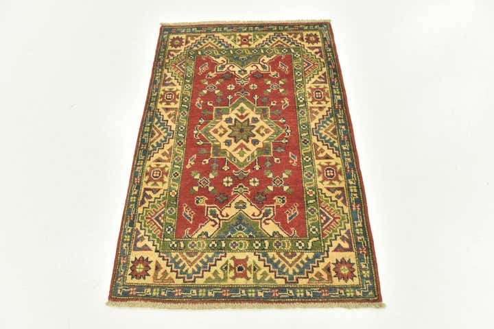 2' 8 x 4' Hand Knotted Kazak Rug