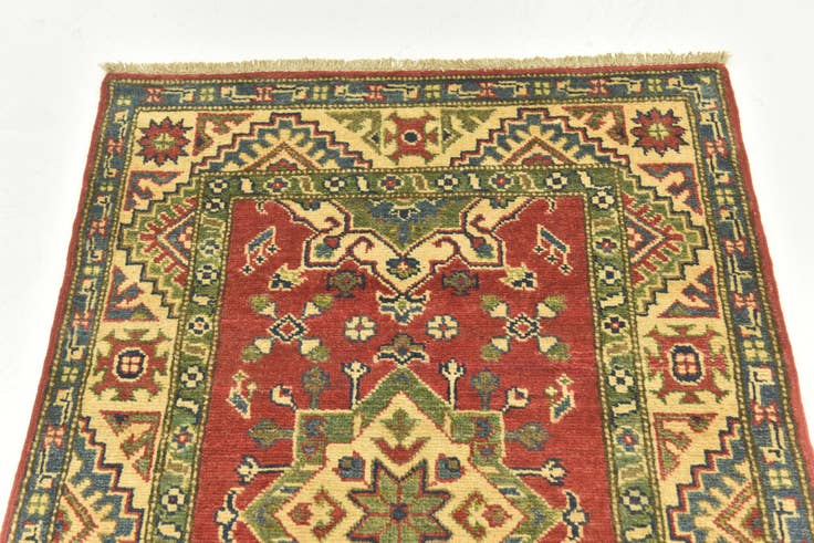 Detail image of 2' 8 x 4' Hand Knotted Kazak Rug