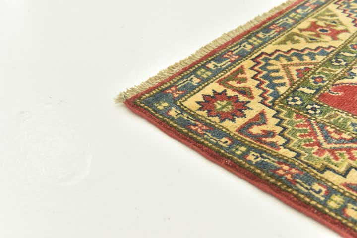 2' 8 x 4' Hand Knotted Kazak Rug