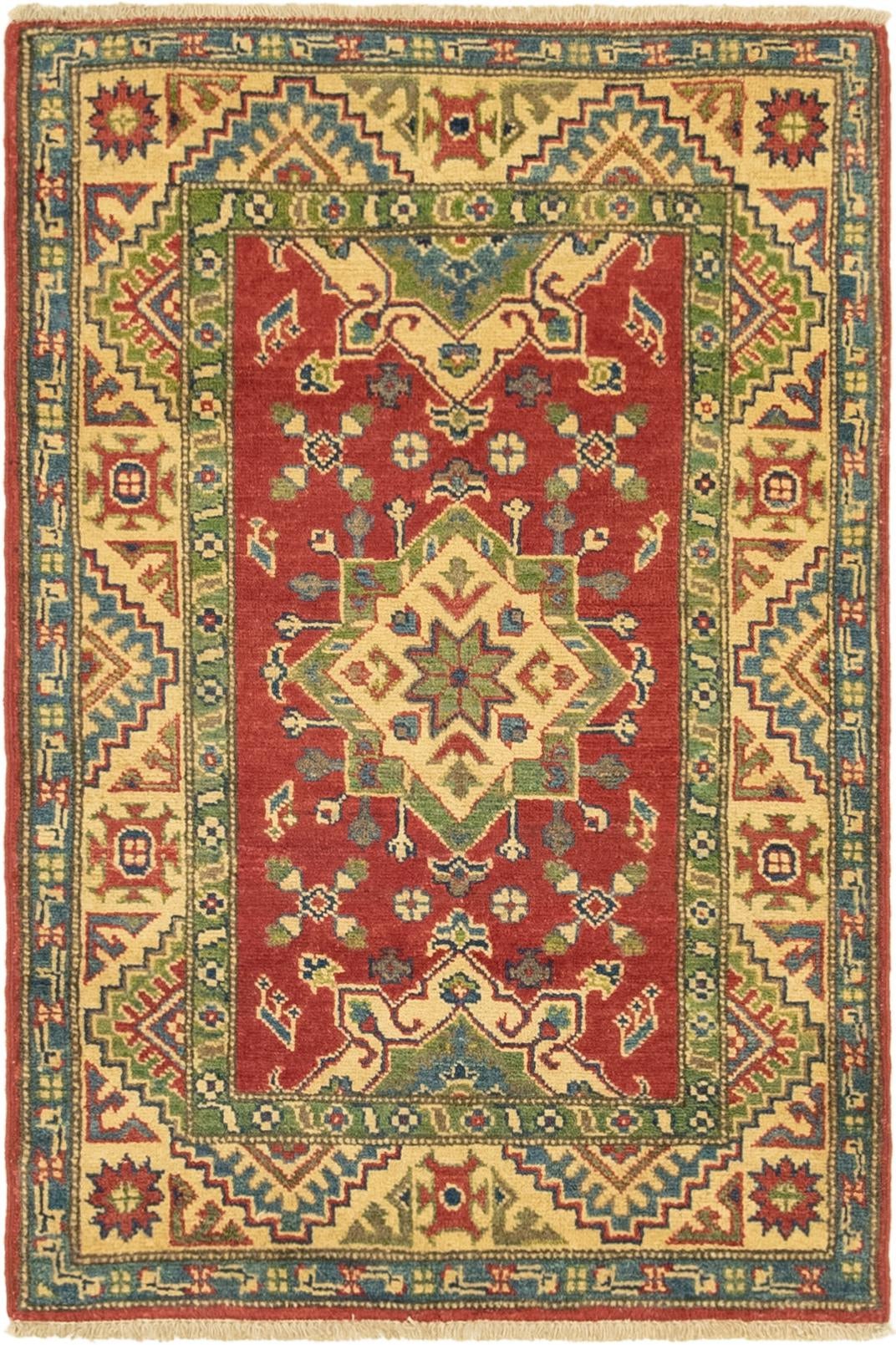 2' 8 x 4' Hand Knotted Kazak Rug