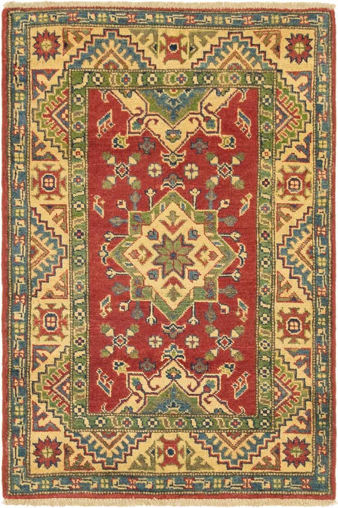 2' 8 x 4' Hand Knotted Kazak Rug