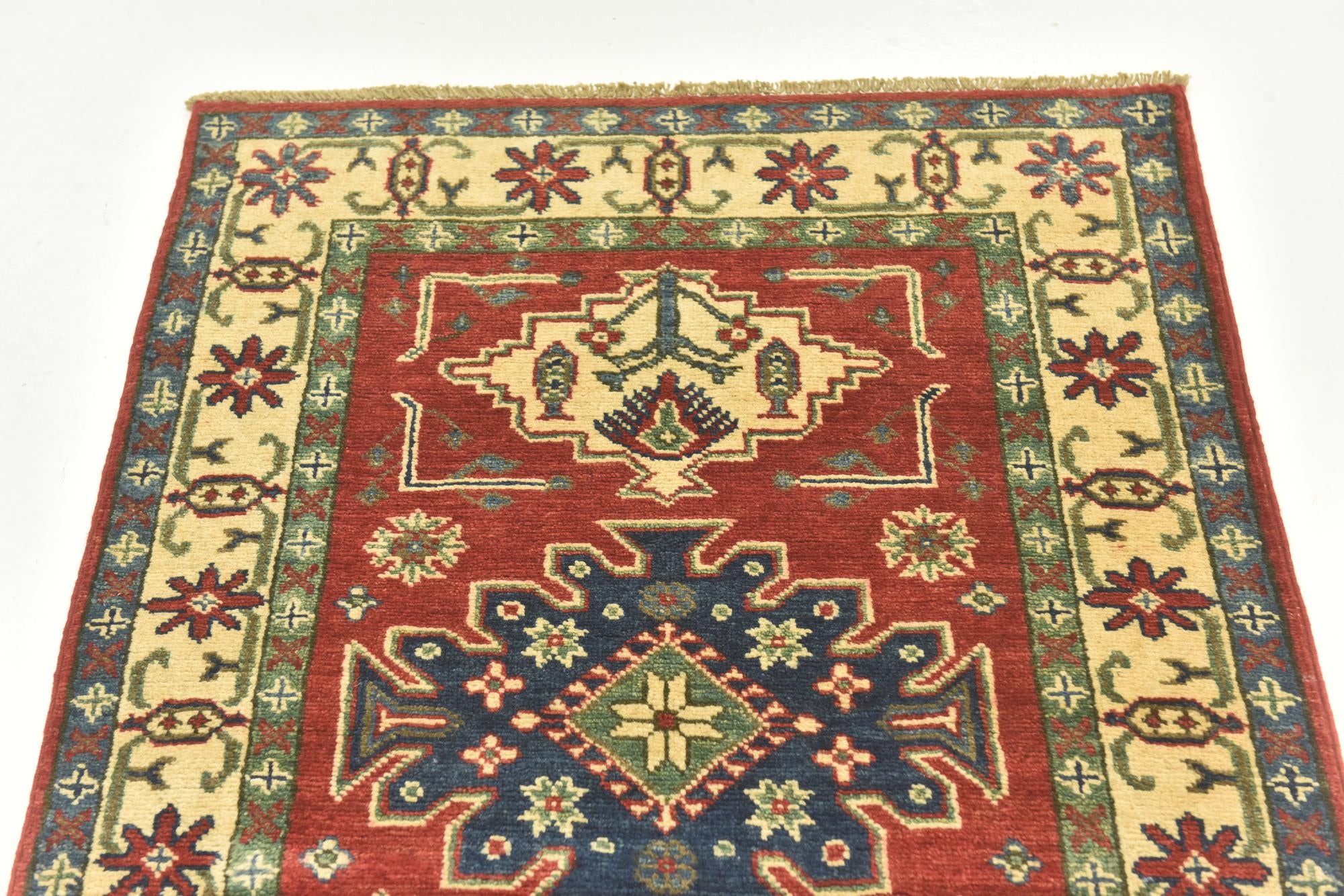 2' 9 x 4' 1 Hand Knotted Kazak Rug