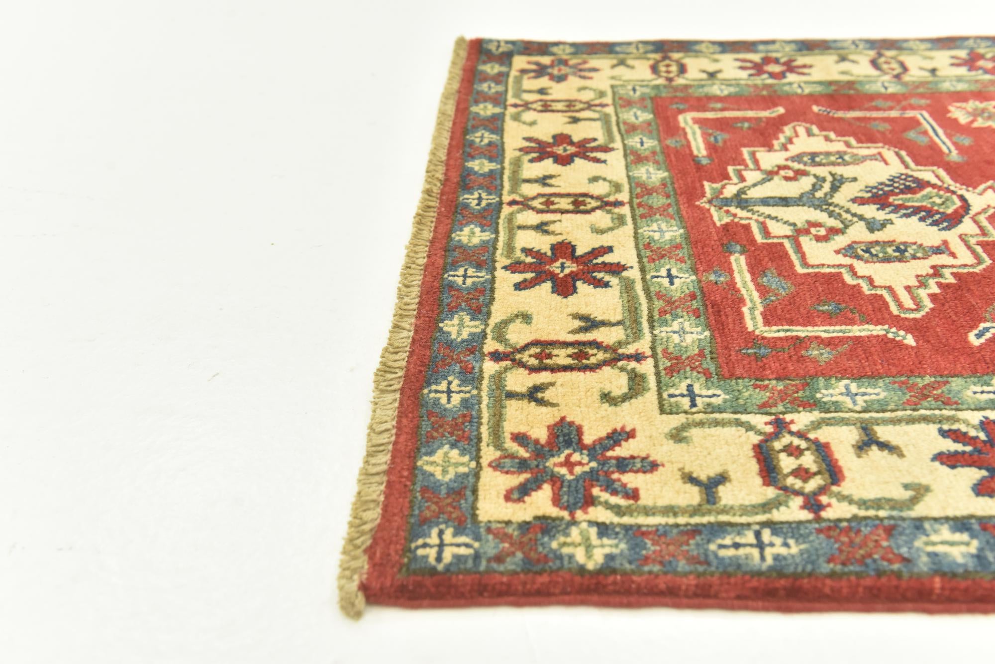 2' 9 x 4' 1 Hand Knotted Kazak Rug