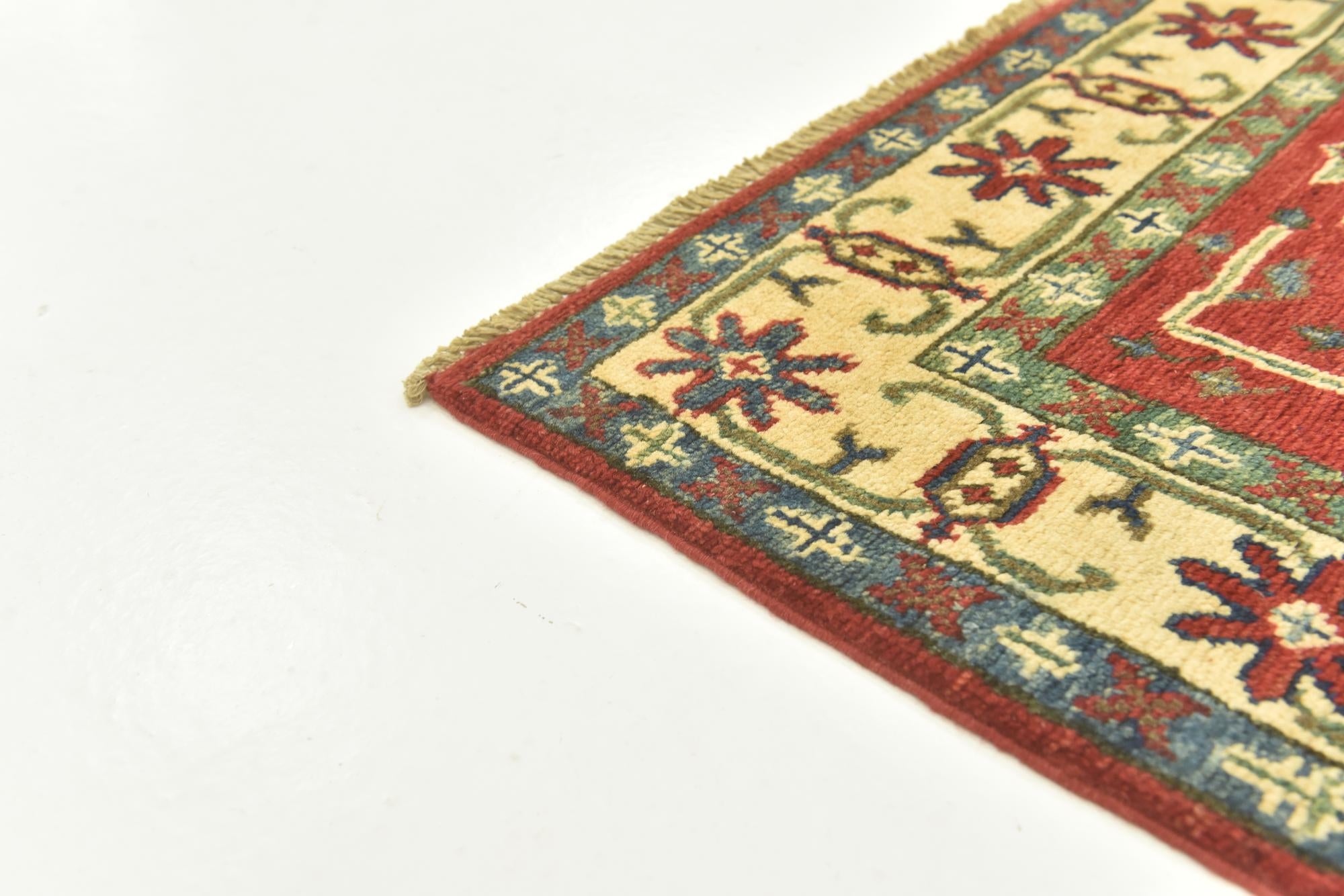 2' 9 x 4' 1 Hand Knotted Kazak Rug