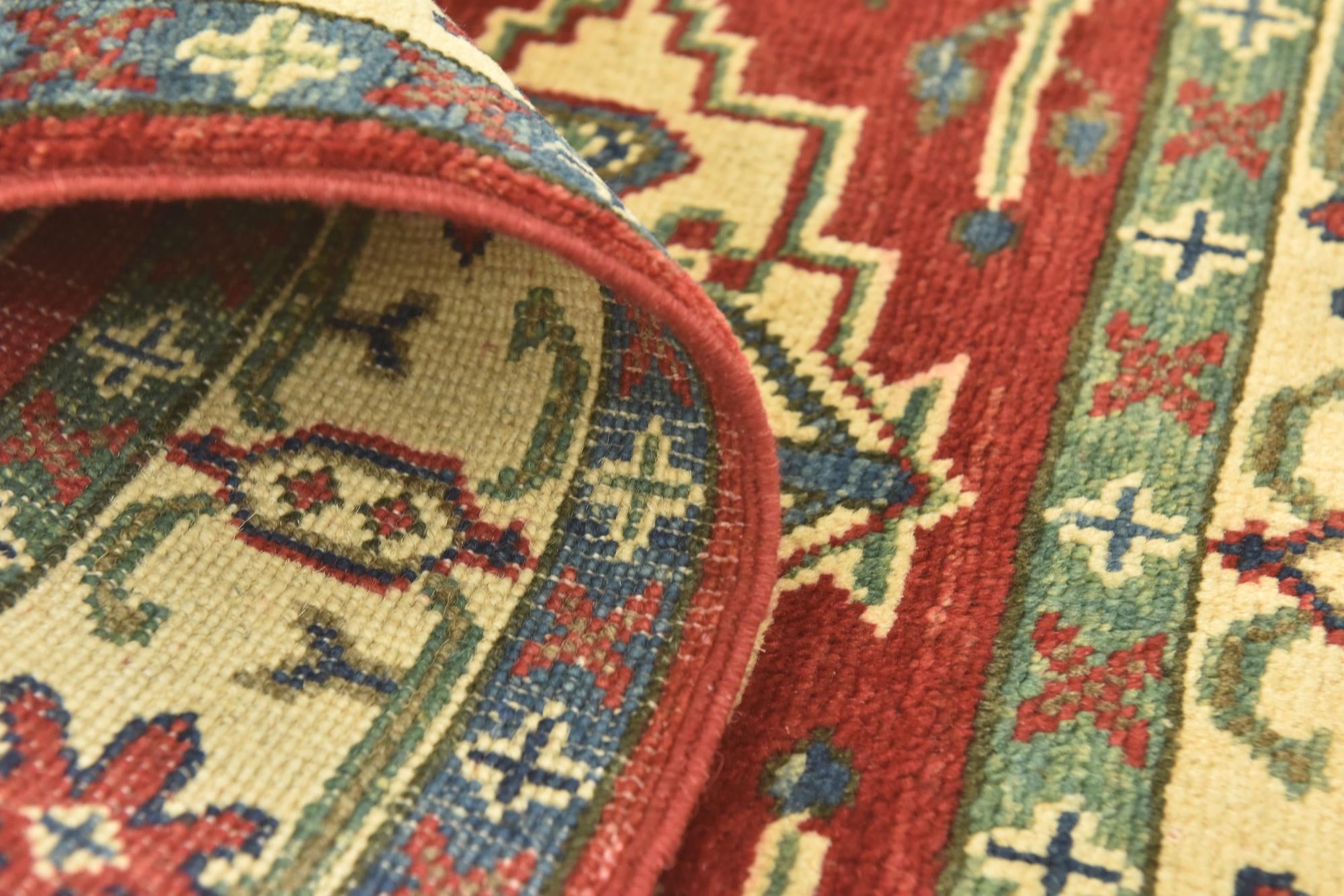2' 9 x 4' 1 Hand Knotted Kazak Rug