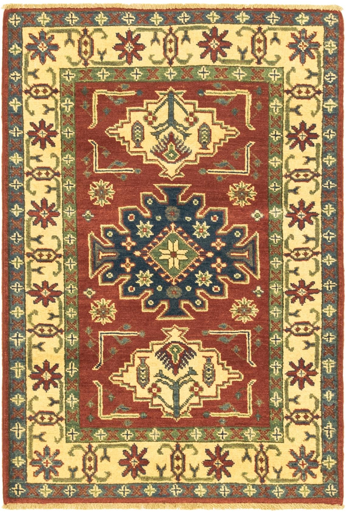 2' 9 x 4' 1 Hand Knotted Kazak Rug