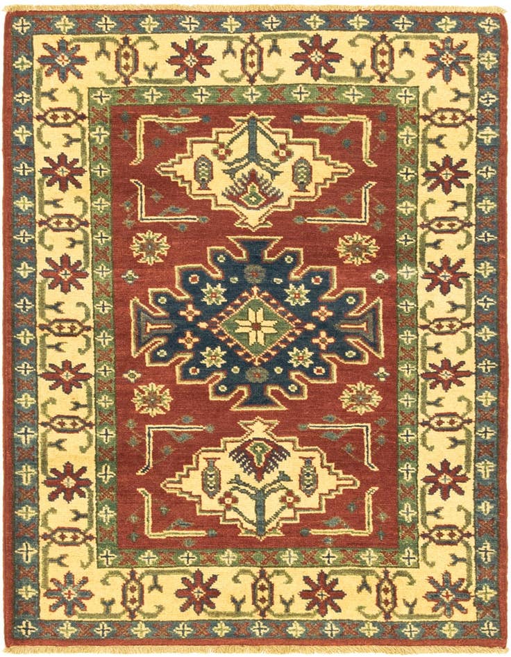 Detail image of 2' 9 x 4' 1 Hand Knotted Kazak Rug