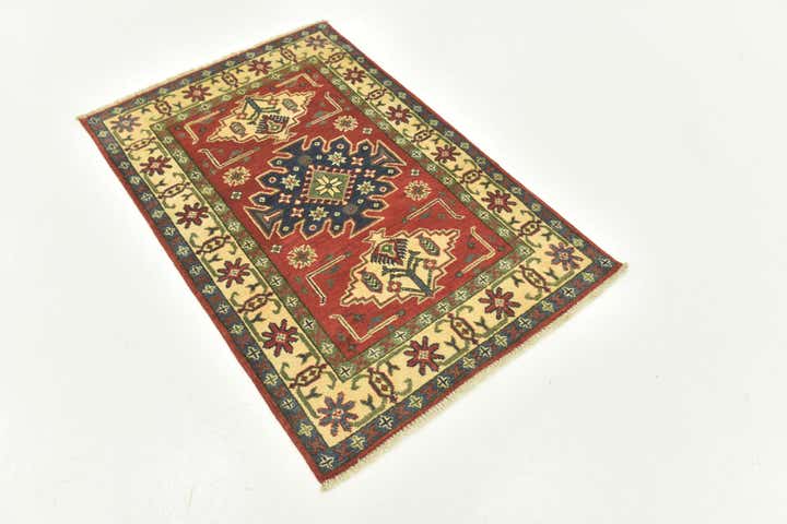 2' 9 x 4' 3 Hand Knotted Kazak Rug