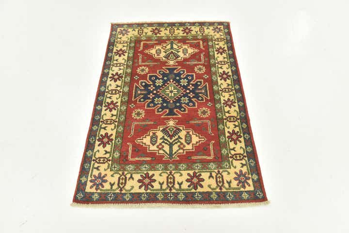 2' 9 x 4' 3 Hand Knotted Kazak Rug