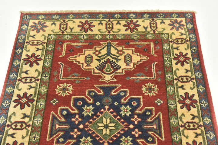 2' 9 x 4' 3 Hand Knotted Kazak Rug