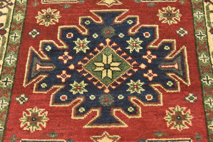2' 9 x 4' 3 Hand Knotted Kazak Rug