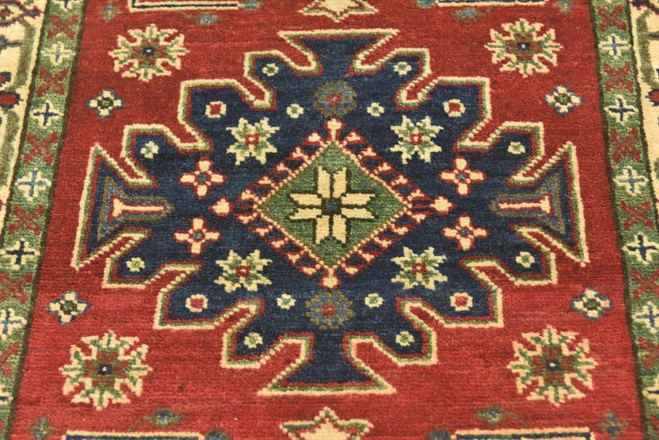 Detail image of 2' 9 x 4' 3 Hand Knotted Kazak Rug
