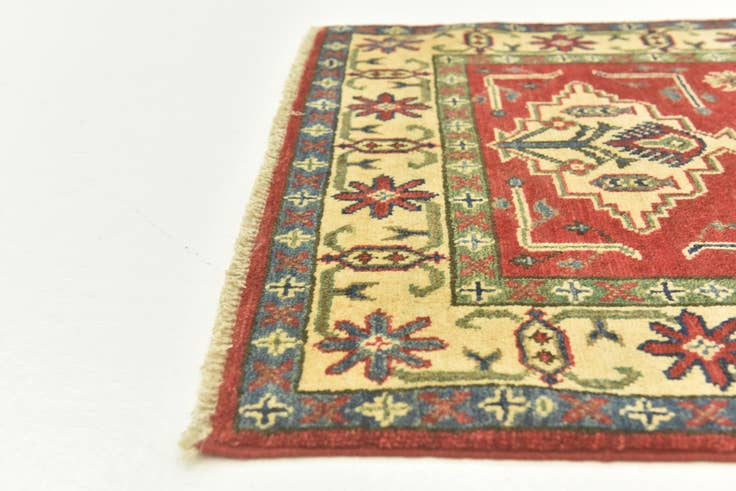 Detail image of 2' 9 x 4' 3 Hand Knotted Kazak Rug
