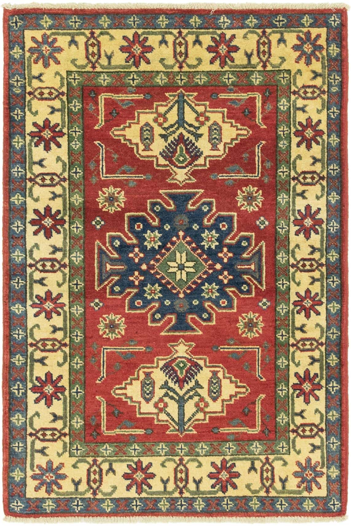 2' 9 x 4' 3 Hand Knotted Kazak Rug