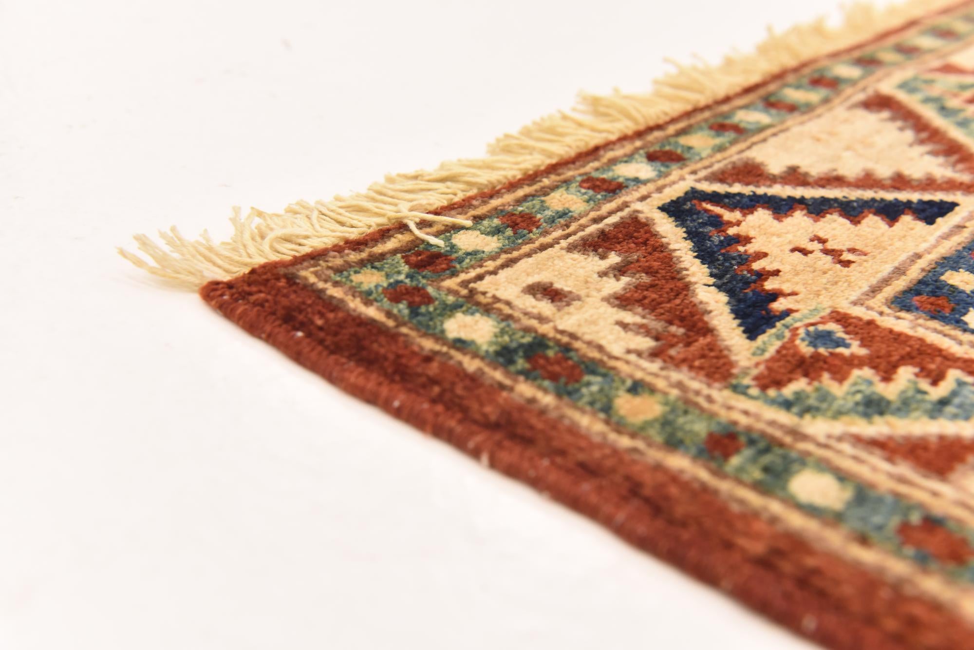 3' 1 x 4' 10 Hand Knotted Kazak Rug