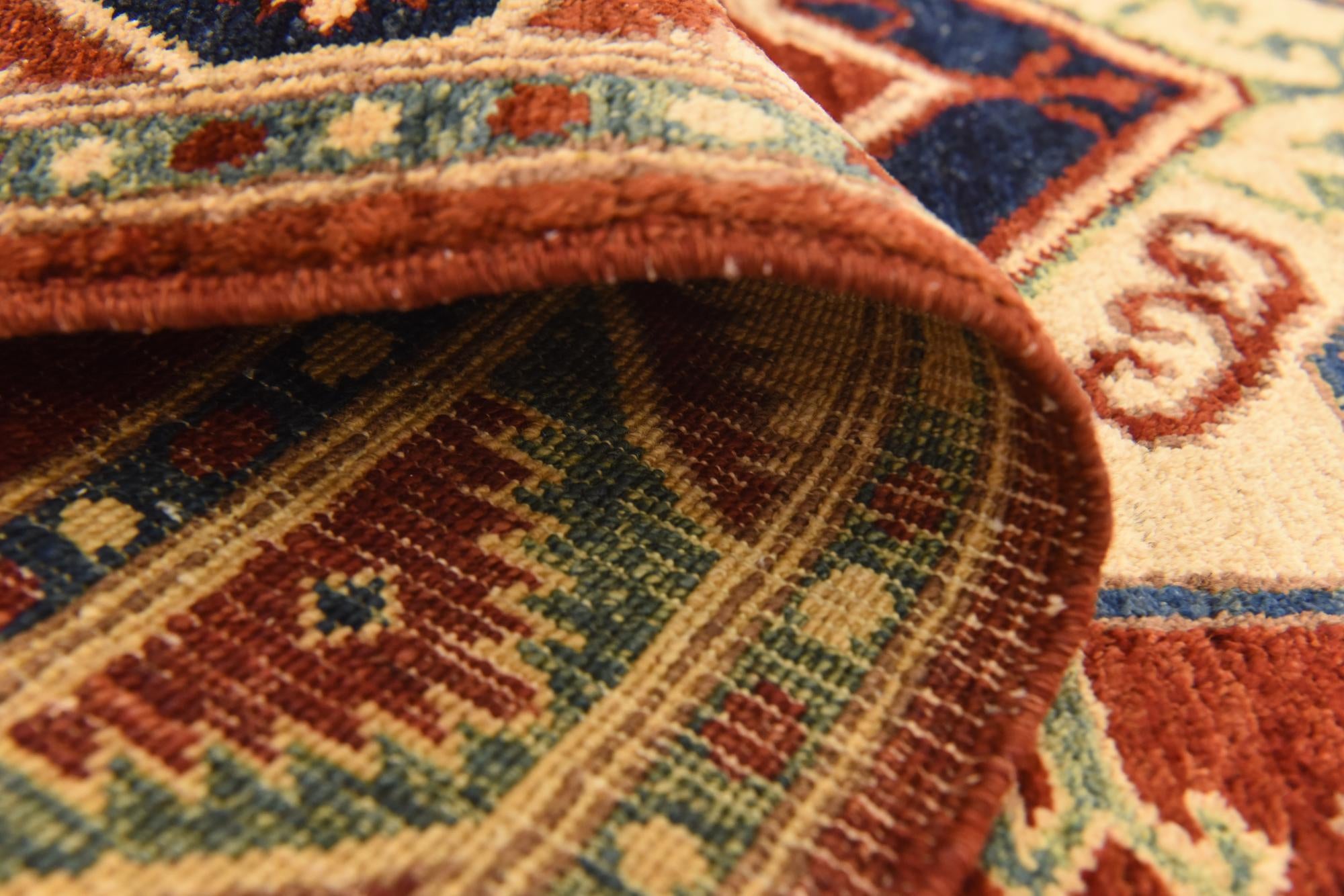 3' 1 x 4' 10 Hand Knotted Kazak Rug