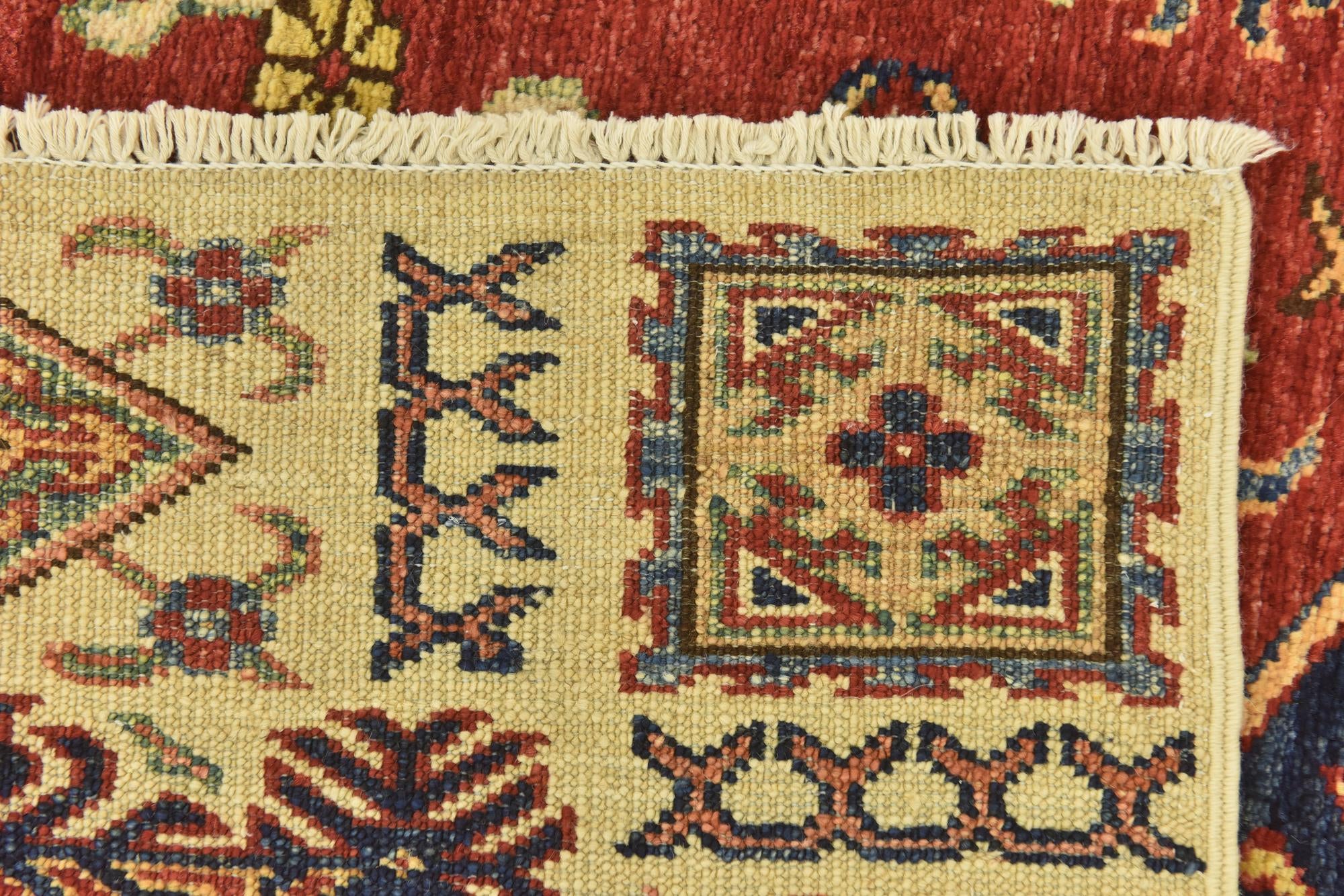 3' 5 x 4' 10 Hand Knotted Kazak Oriental Rug