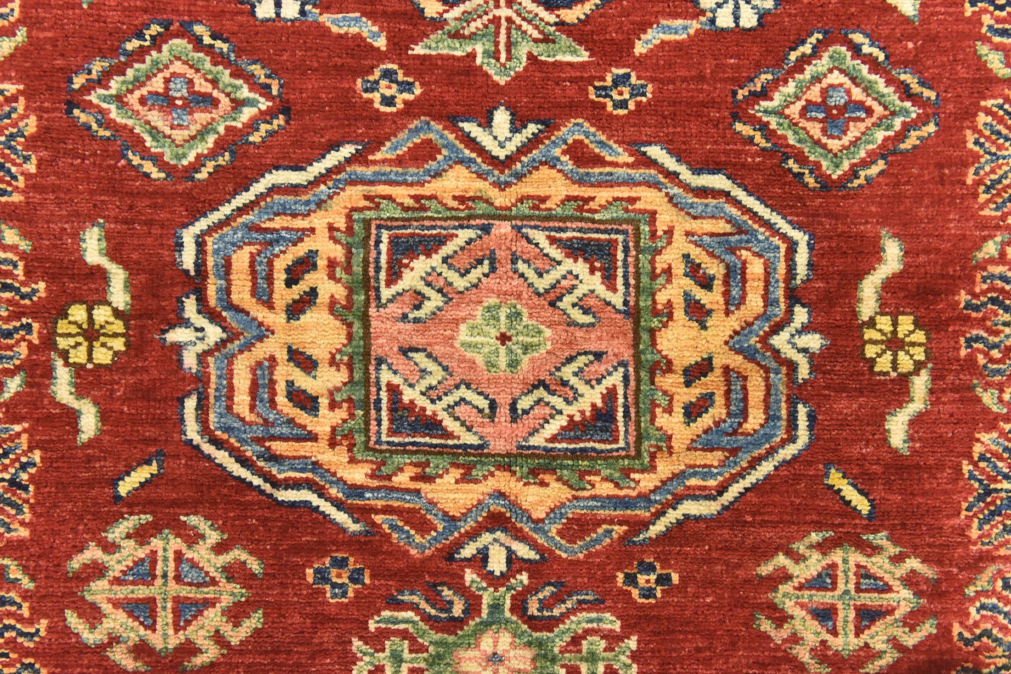 3' 3 x 4' 10 Hand Knotted Kazak Oriental Rug