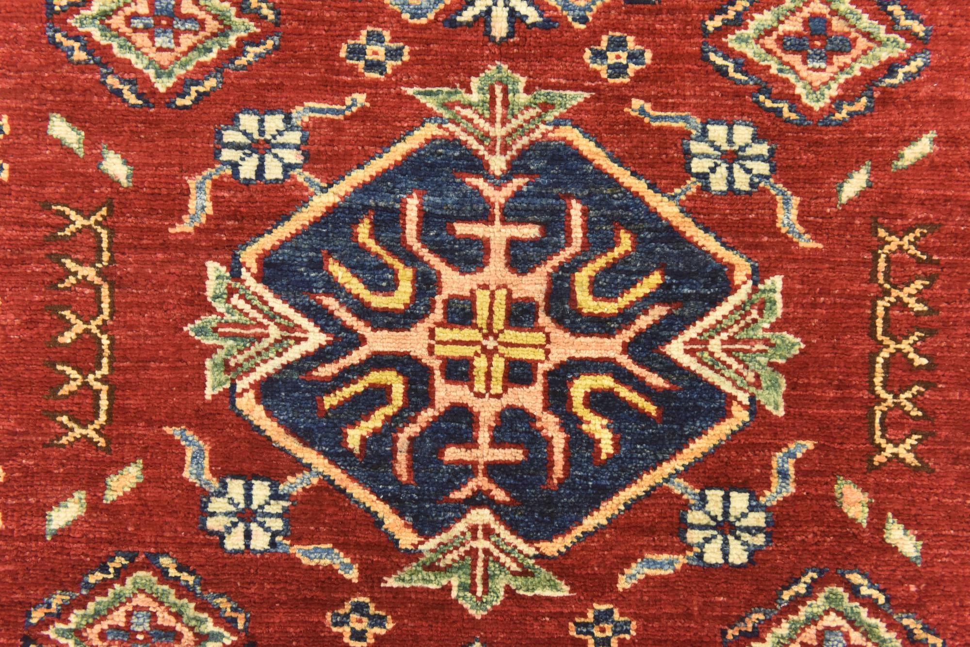 3' 3 x 4' 10 Hand Knotted Kazak Oriental Rug