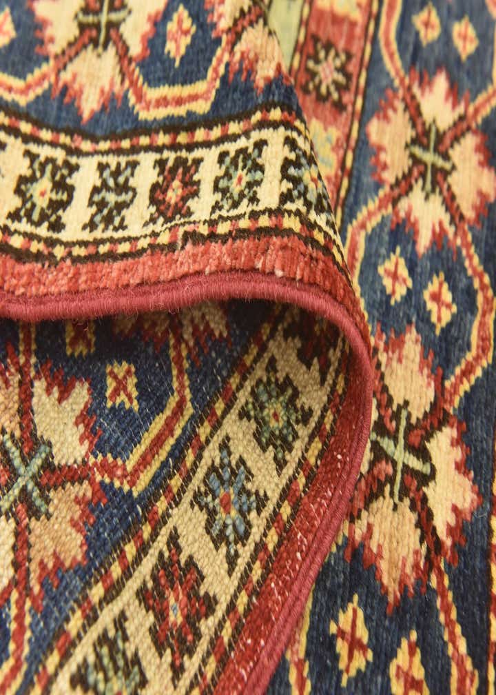 3' 4 x 4' 10 Hand Knotted Kazak Oriental Rug